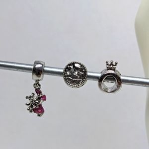925 silver charms for Pandora price includes 3 charms